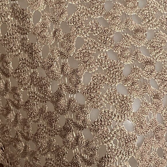 Dressbarn Gold Brown Scoop Neck Open Knit Top Large - Picture 4 of 9